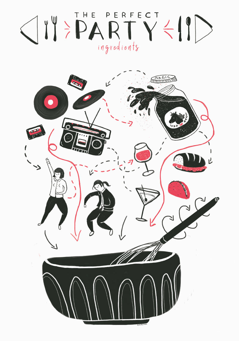 cose illustrate, federica tumminello, illustrazione, Torino, illustratore a Torino, stampa, linocut, illustration, grafica, design