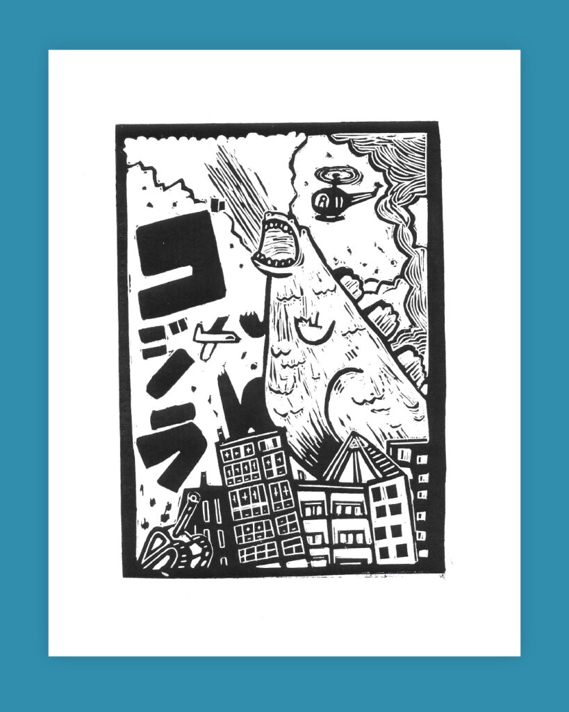 cose illustrate, federica tumminello, illustrazione, Torino, illustratore a Torino, stampa, linocut, illustration, grafica, design