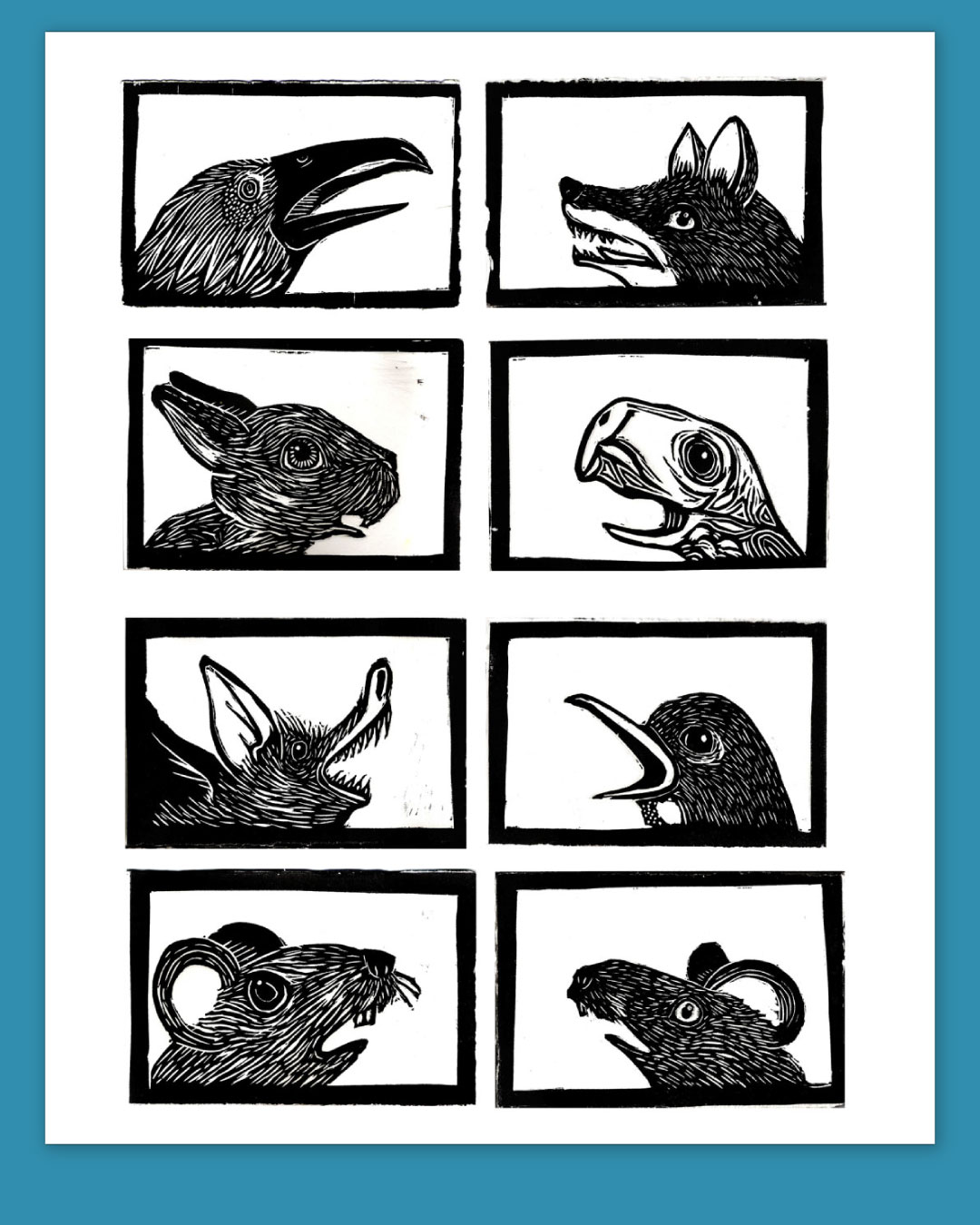 cose illustrate, federica tumminello, illustrazione, Torino, illustratore a Torino, stampa, linocut, illustration, grafica, design